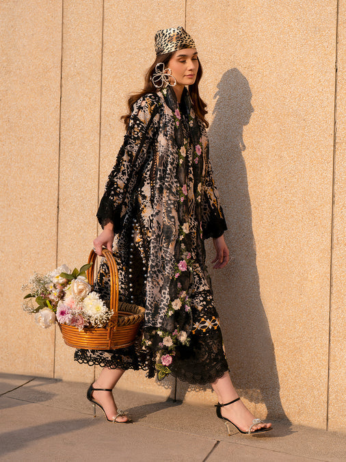 Parishay | Dil e Raqsam Festive Eid Lawn | DR-14 L Black Lawn