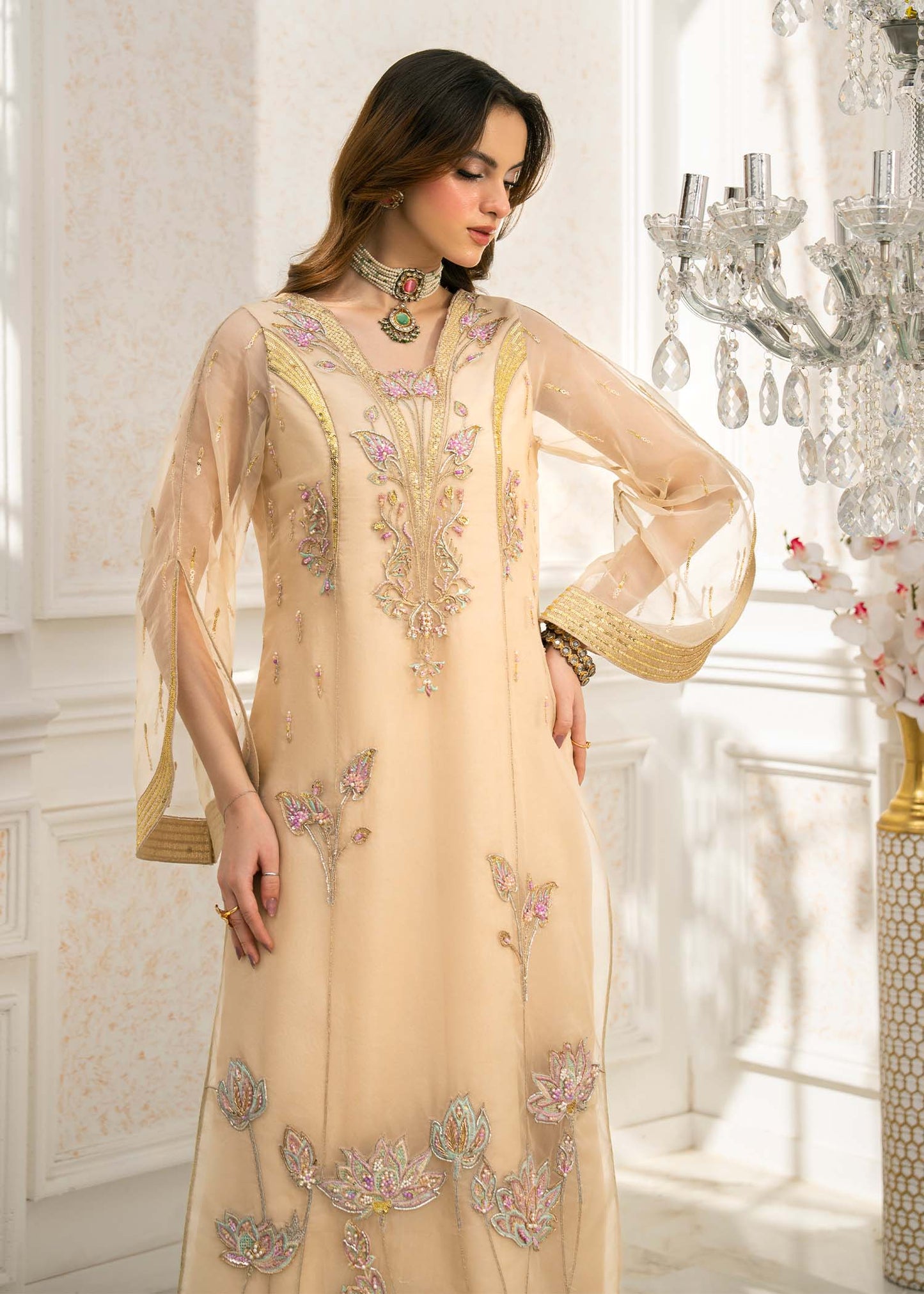 Jamnii | The Aura | Viana M Ivory Organza