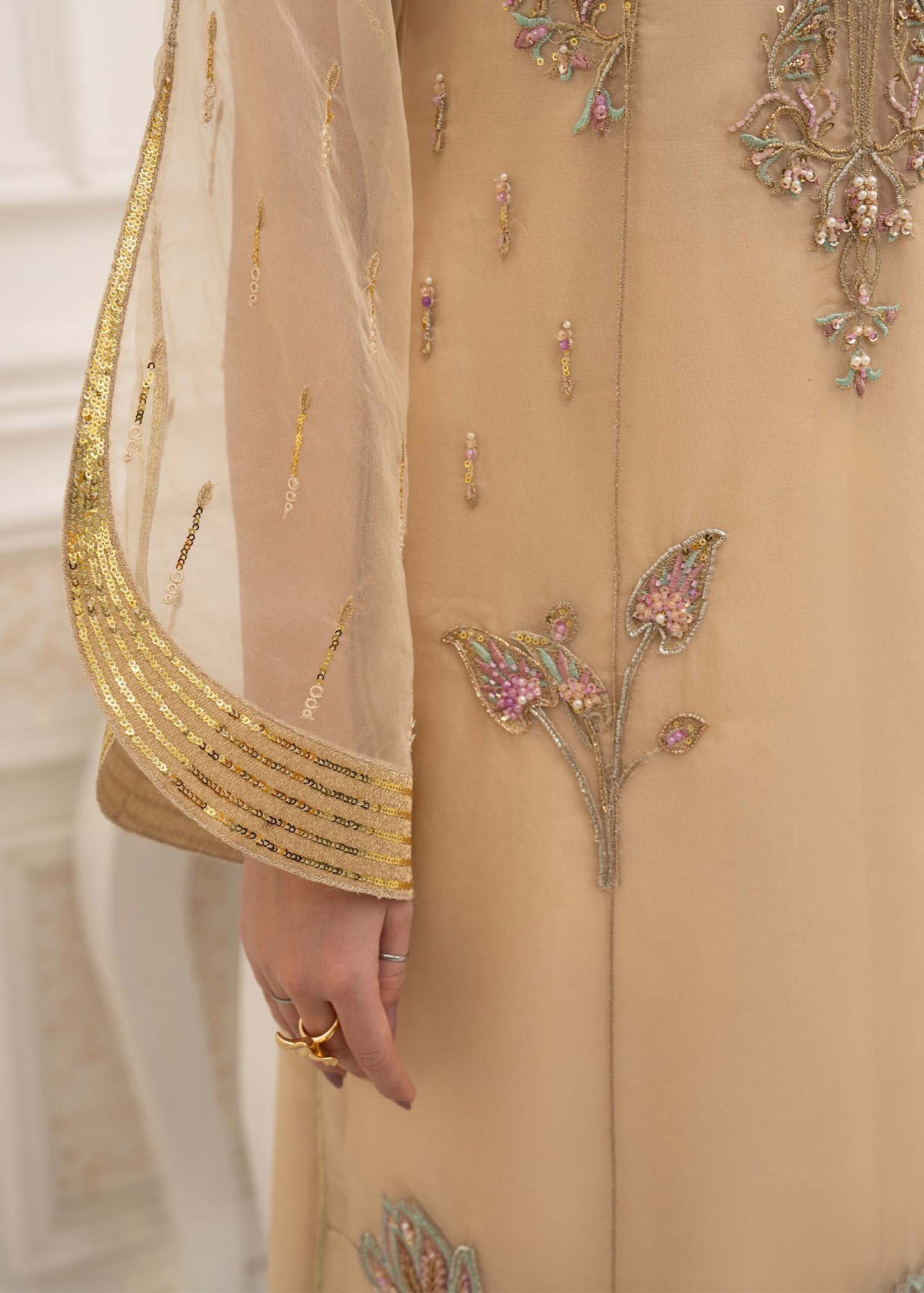 Jamnii | The Aura | Viana L Ivory Organza