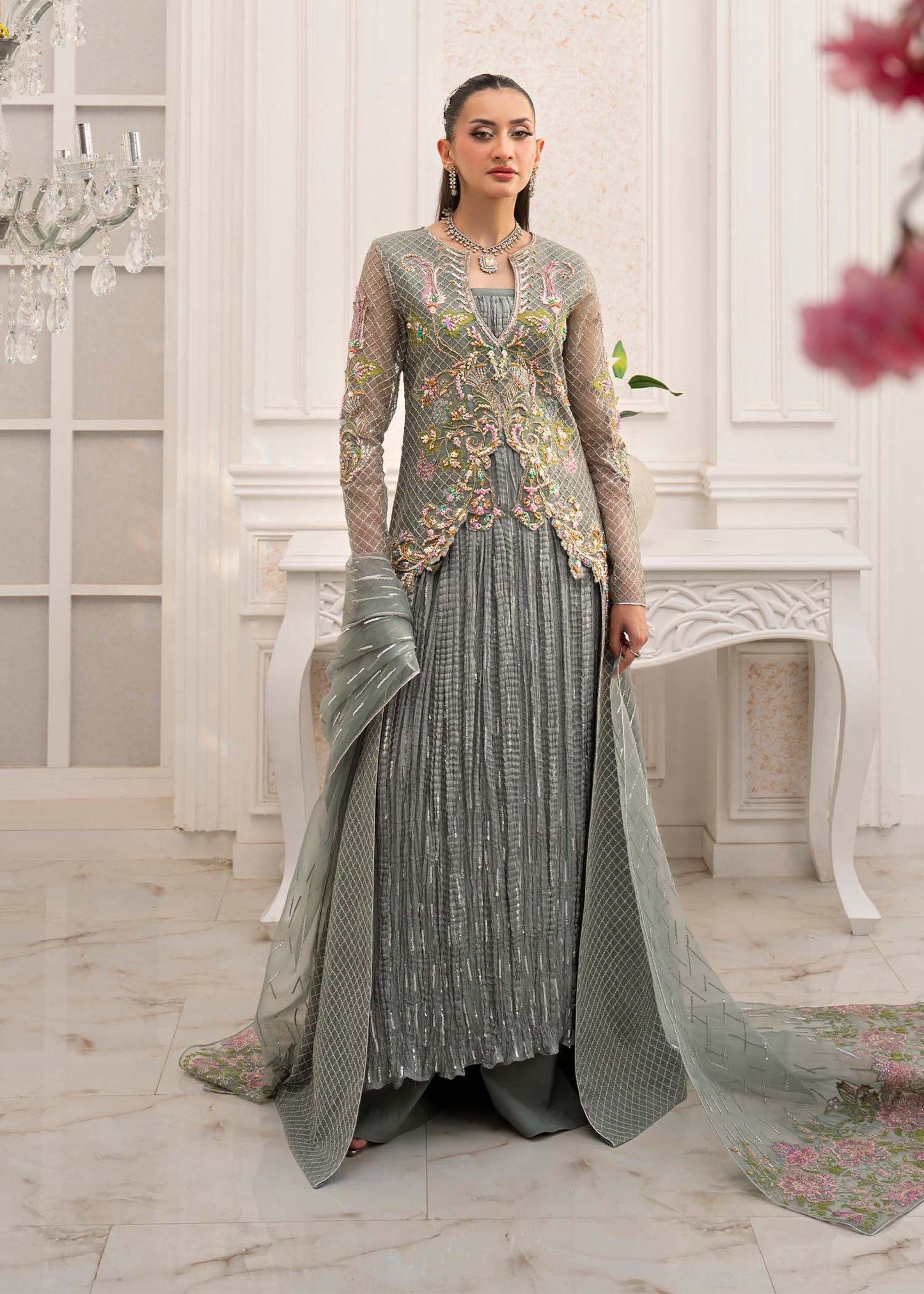 Jamnii | The Aura | Livia XS Sage Organza