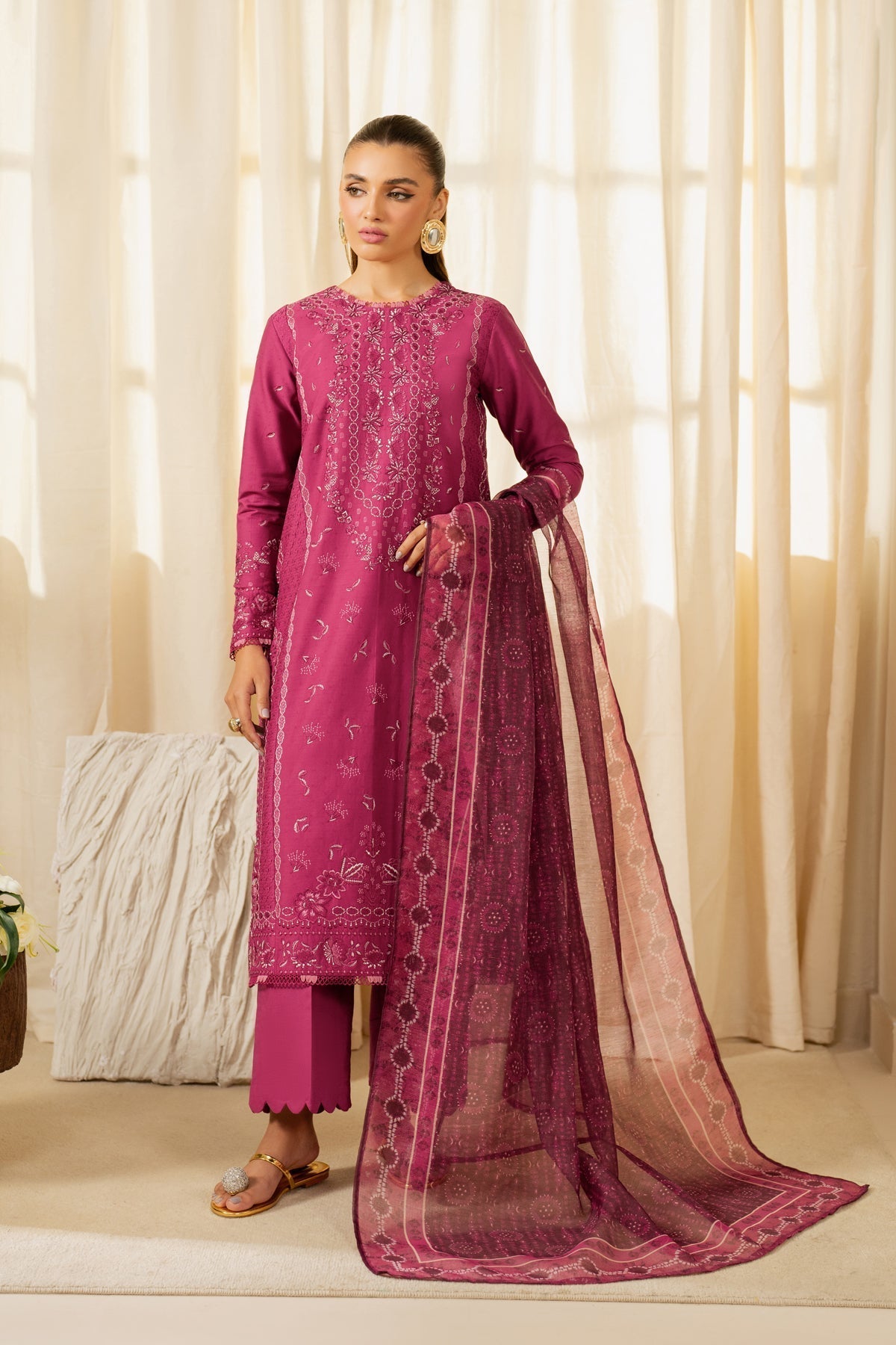 Xenia Formals | Summer Away 25 | KUNAR S Fuchsia Pink Lawn