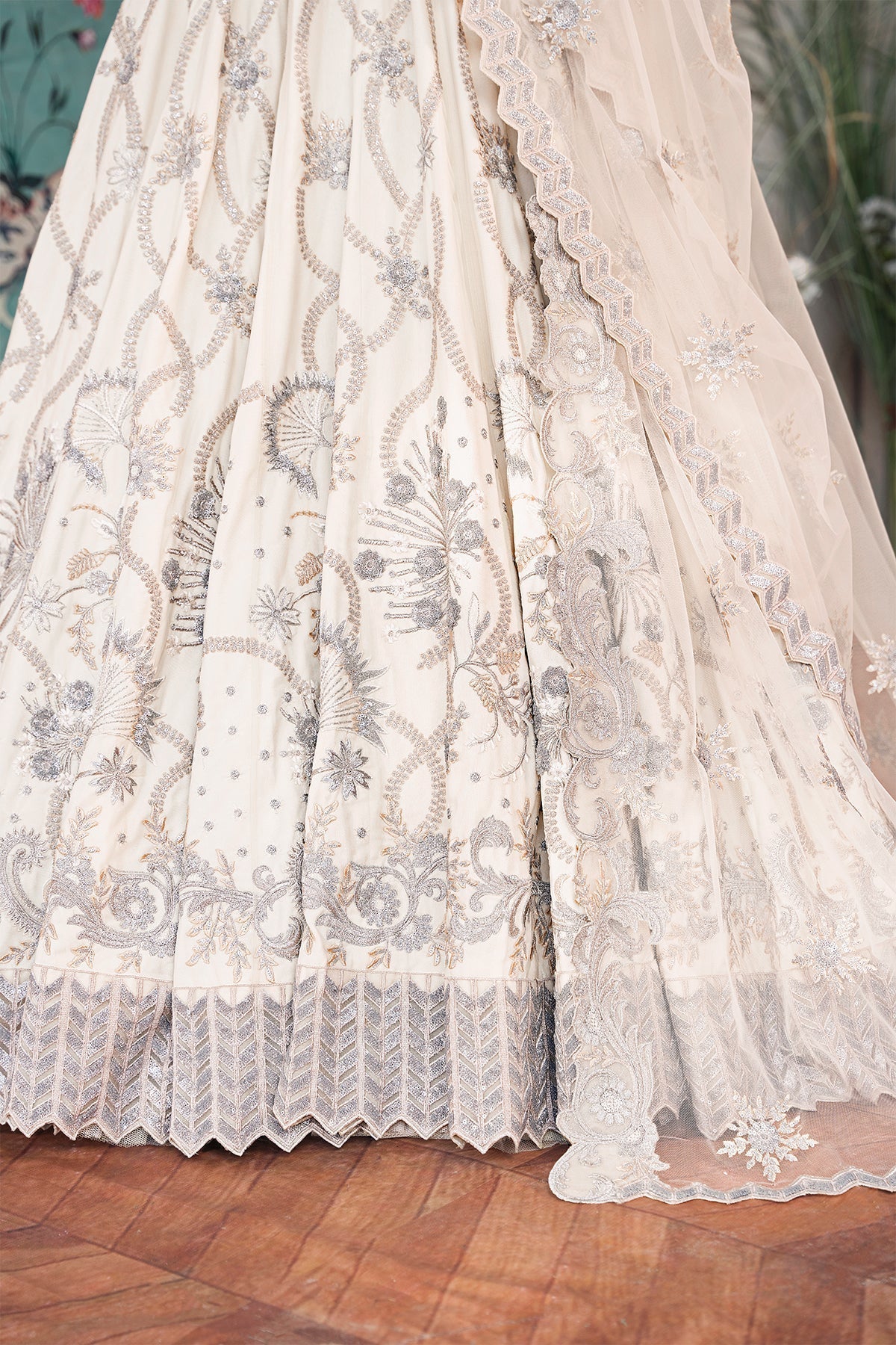 Inara | Aurelia Wedding Collection | Aqua - Pakistani Designer Dress - by InaraClothing | Type: Bridal - 100% Original at Saira Sultan