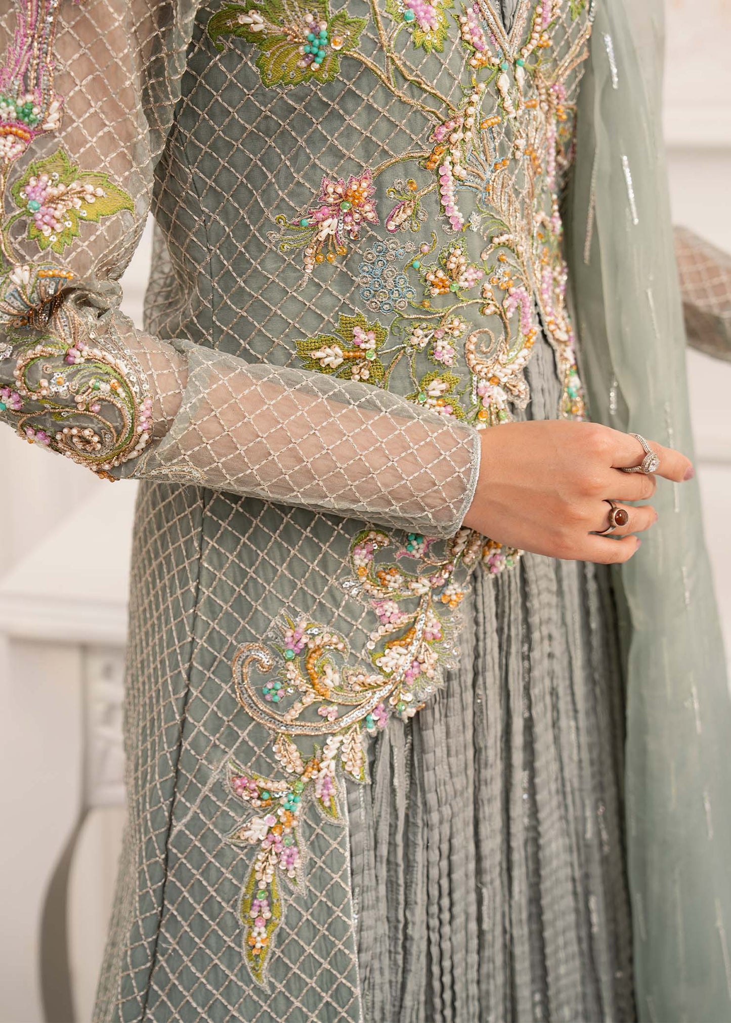 Jamnii | The Aura | Livia XL Sage Organza