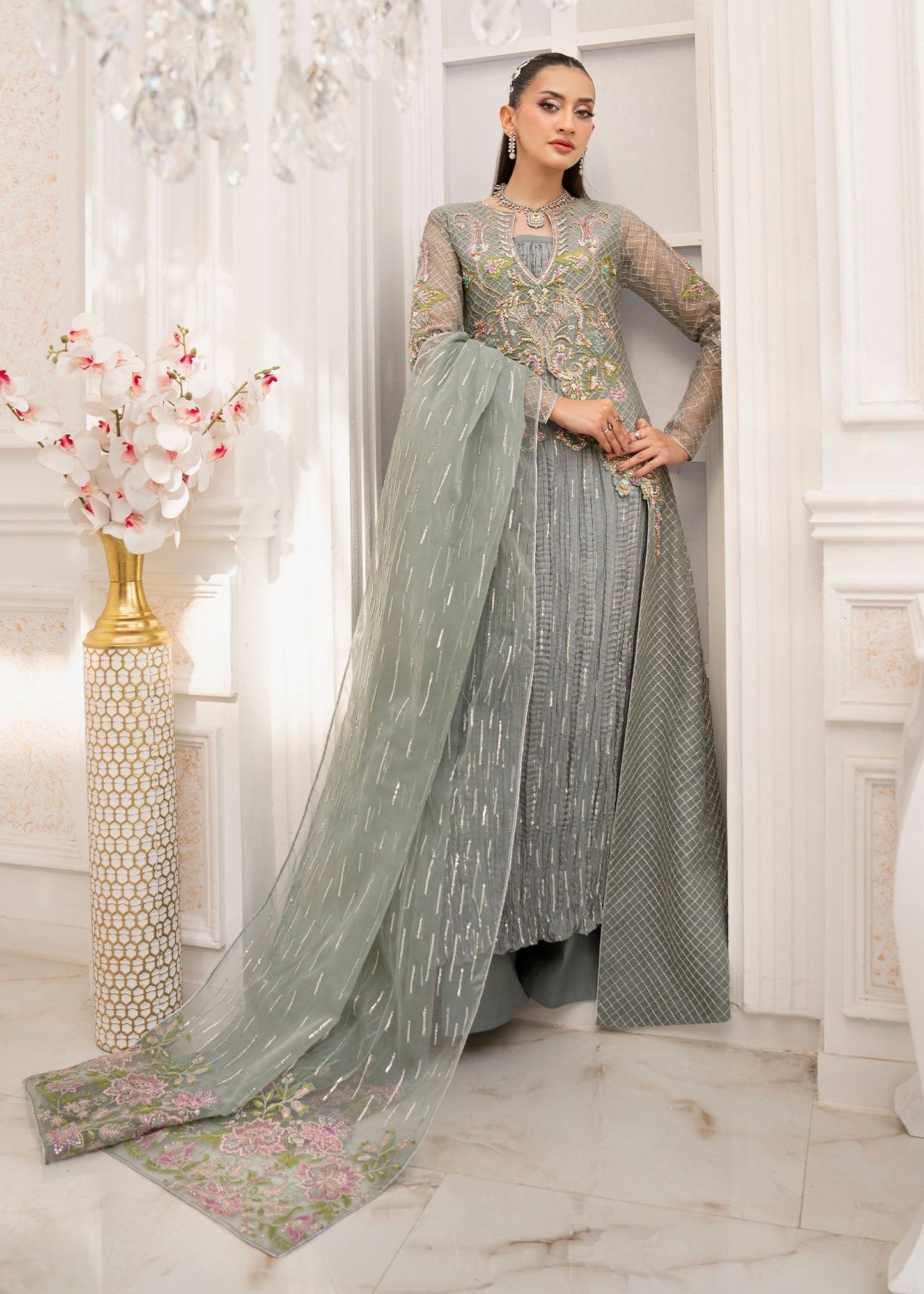 Jamnii | The Aura | Livia S Sage Organza