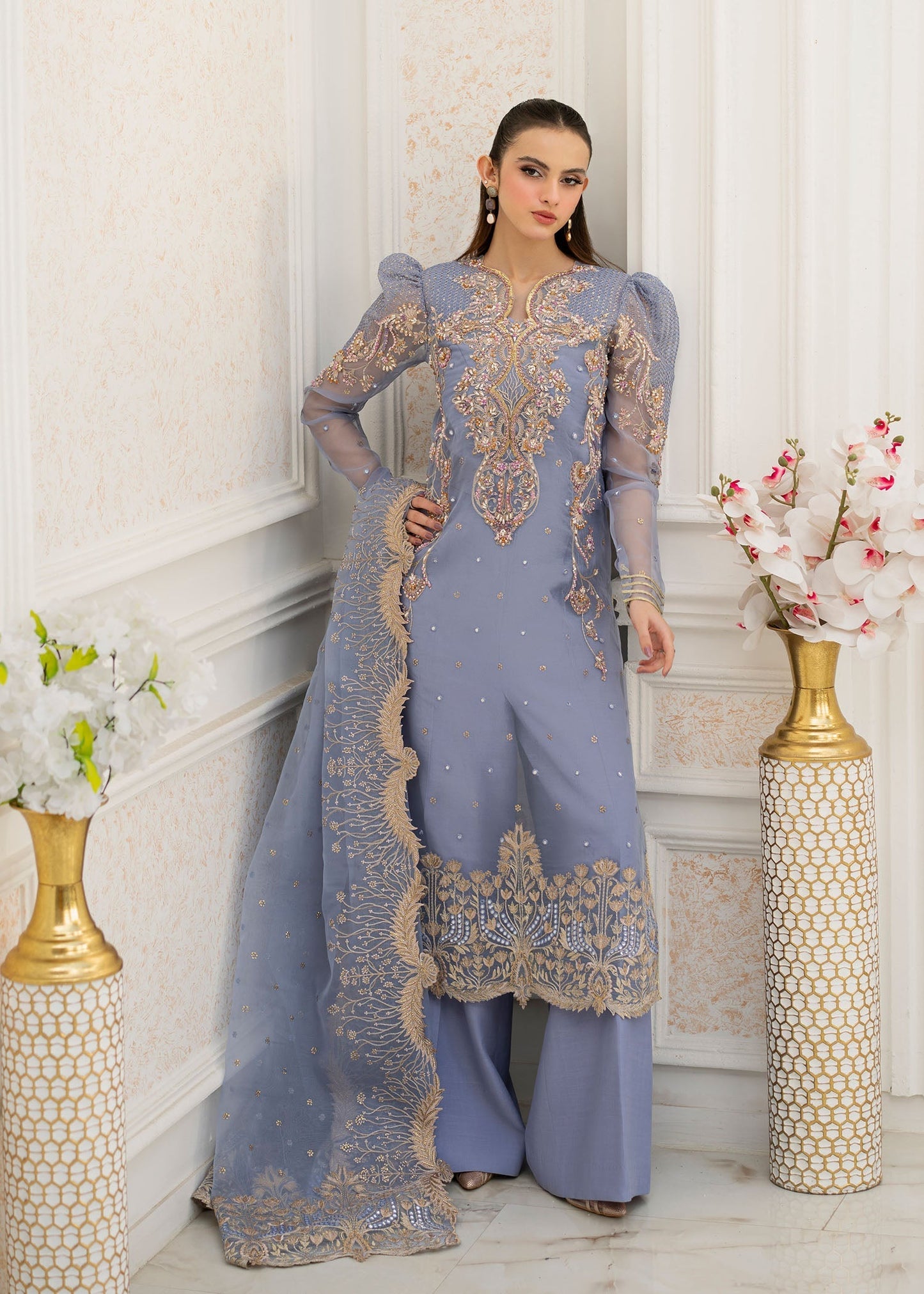 Jamnii | The Aura | Elsa L Lavender Organza