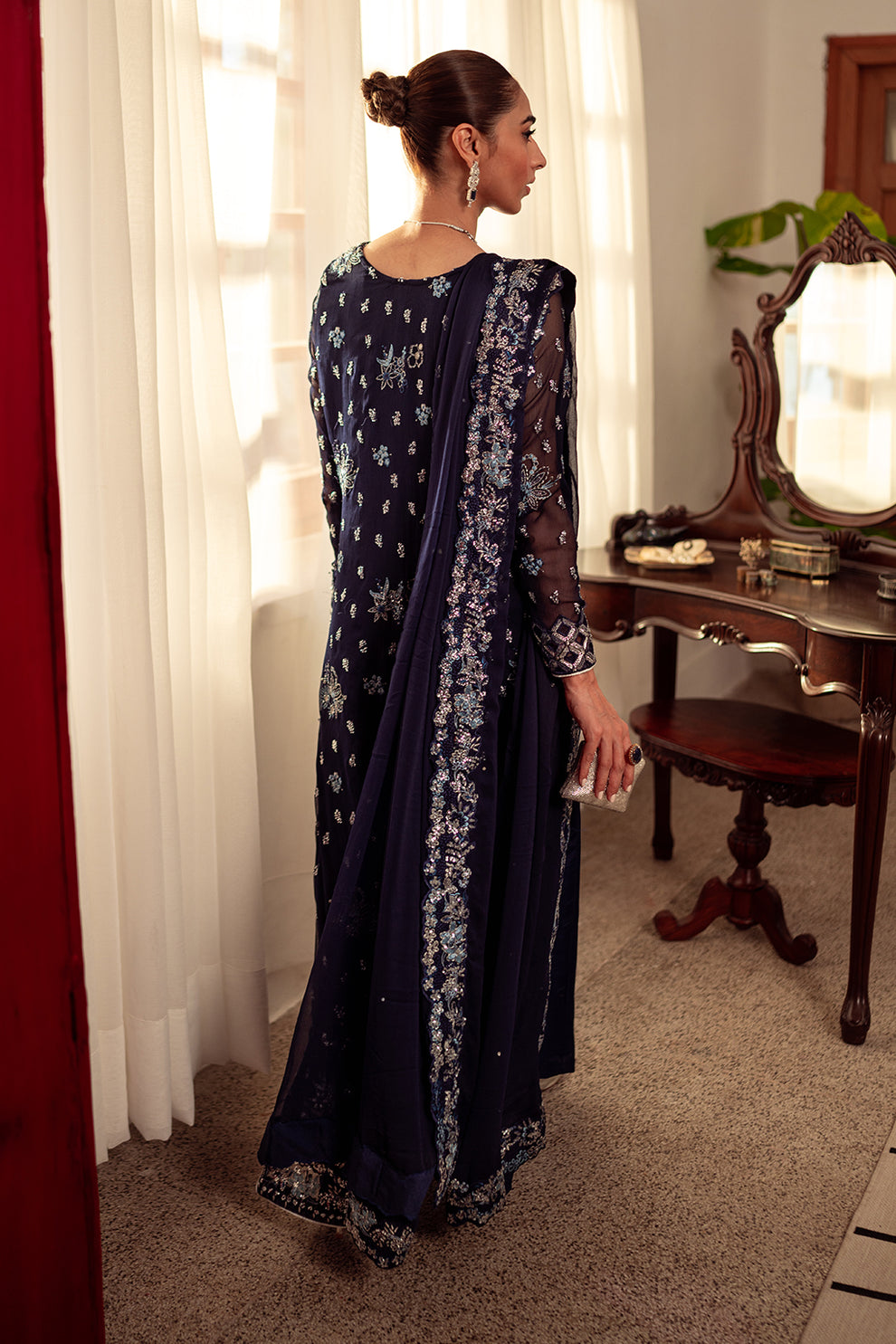 Neeshay | Dastaan Luxury Chiffon | Neelam - Pakistani Designer Dress - by Neeshay | Type: Formal - 100% Original at Saira Sultan