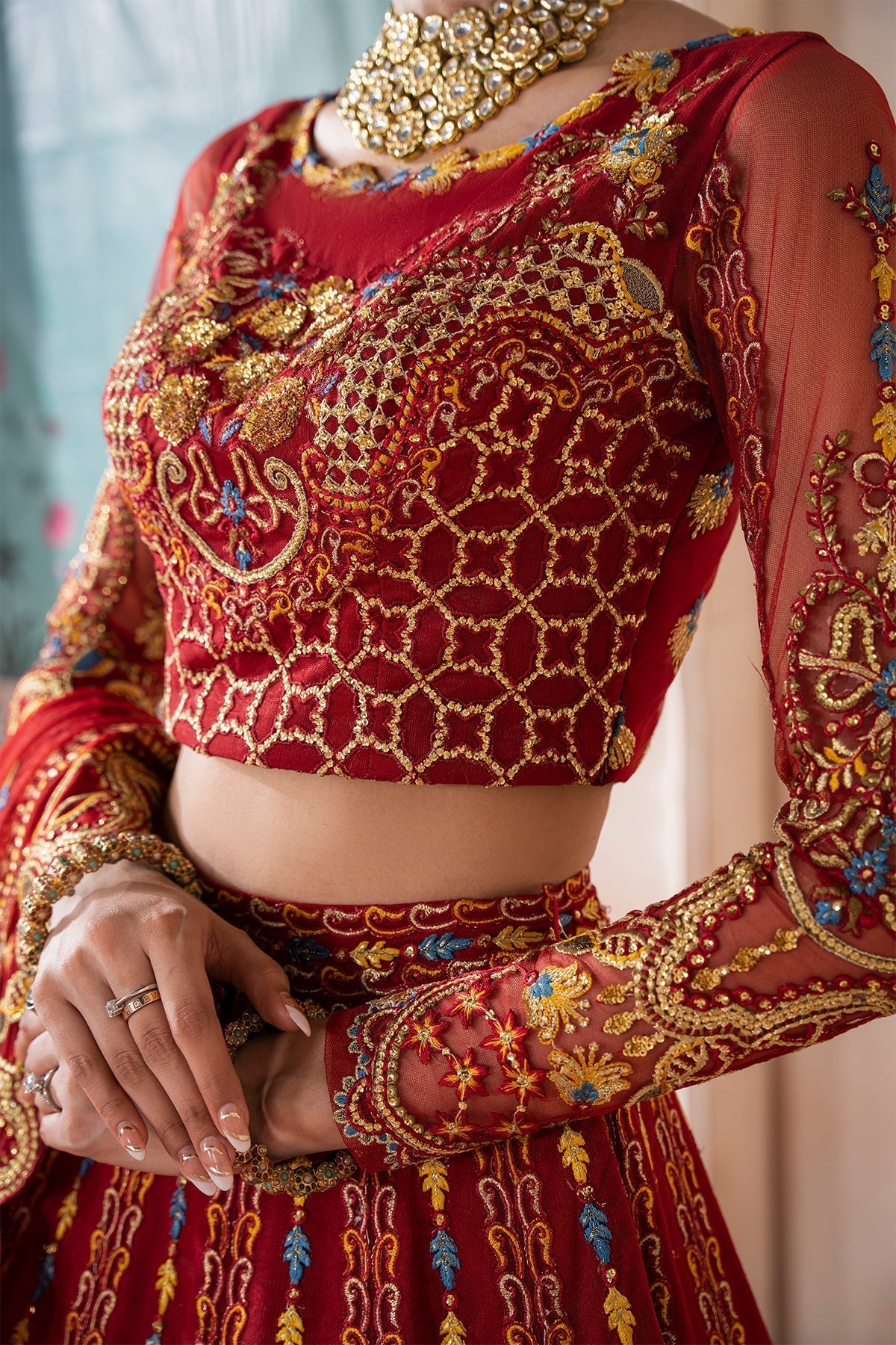 Inara | Aurelia Wedding Collection | Amada - Pakistani Designer Dress - by InaraClothing | Type: Bridal - 100% Original at Saira Sultan