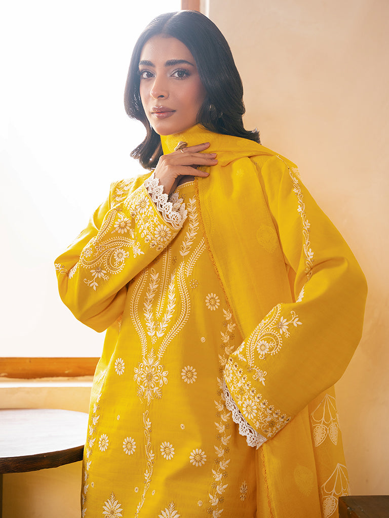 Rajbari | Parisa Premium Summer Edit | A- 03 M Yellow Lawn