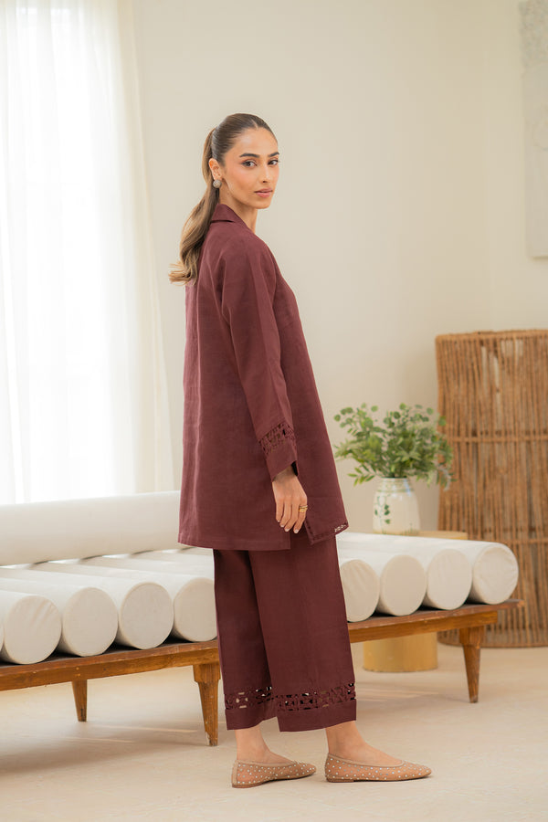 Sahar | Pre Essential Emb Edit | Cherry Noir - Pakistani Designer Dress - by Sahar - Type : Ladies Clothes - 100% Original at Saira Sultan