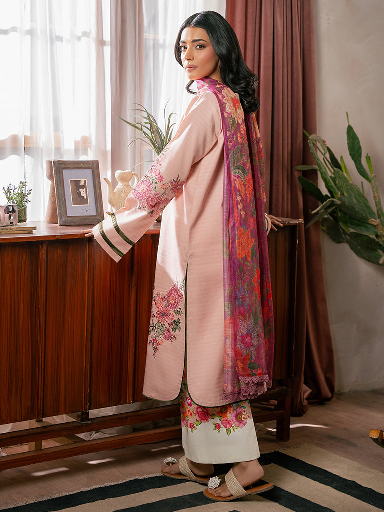 Rajbari | Parisa Premium Summer Edit | A - 12 S Light Pink Lawn