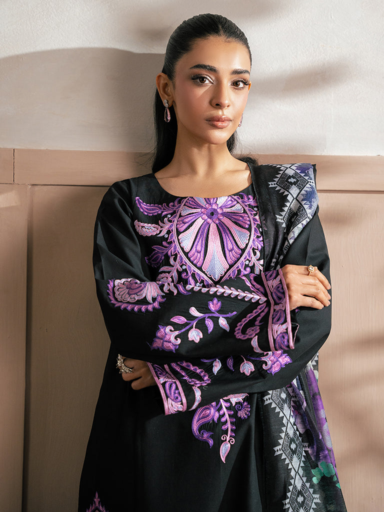Rajbari | Parisa Premium Summer Edit | A - 01 M Black Lawn