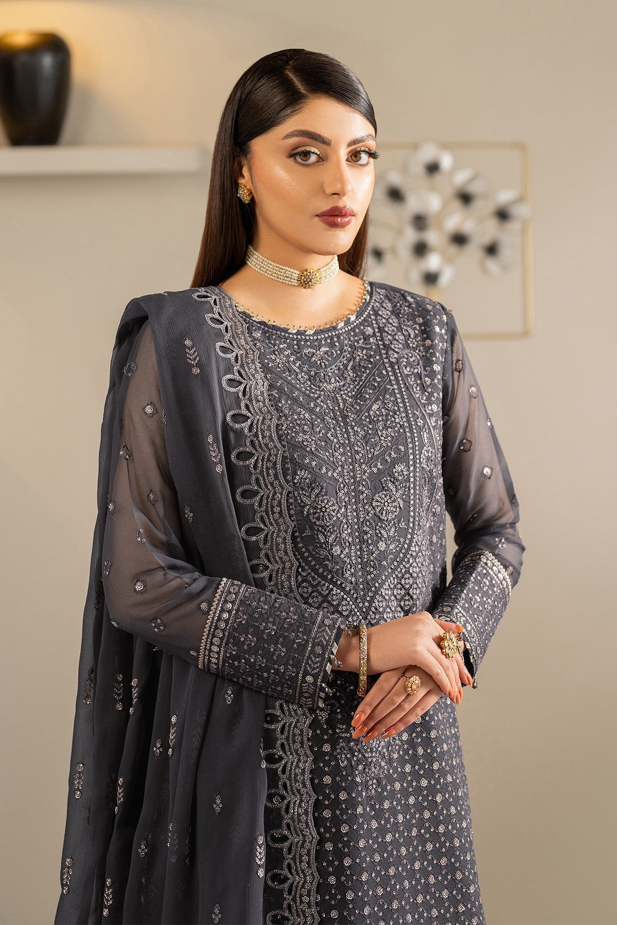Alizeh | Formals Wear | AF-CH-2189-Akoya - Pakistani Designer Dress - by Alizeh - Type : Ladies Clothes - 100% Original at Saira Sultan