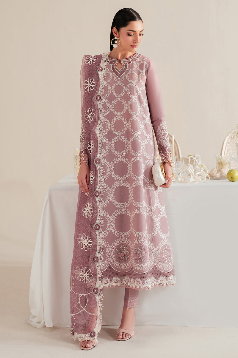 Jazmin | Iris Luxury Lawn 25 | IL'25-D10 Custom Size Pinkish Gray Lawn