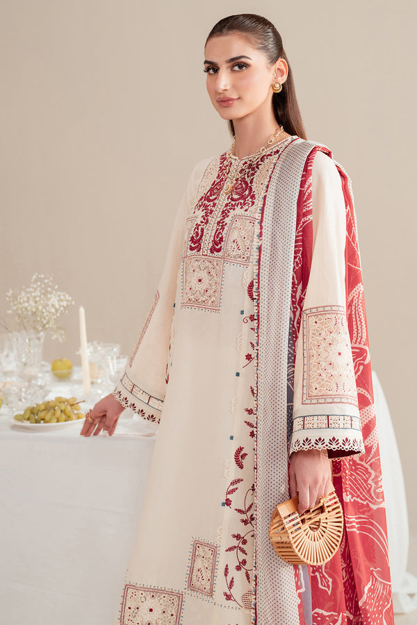 Jazmin | Iris Luxury Lawn 25 | IL'25-D02 XL Cream Lawn