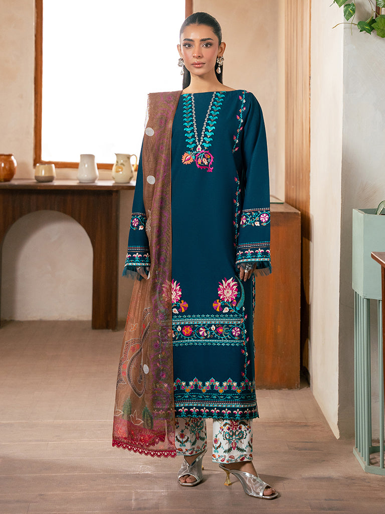 Rajbari | Parisa Premium Summer Edit | A- 06 XS Teal Green Lawn
