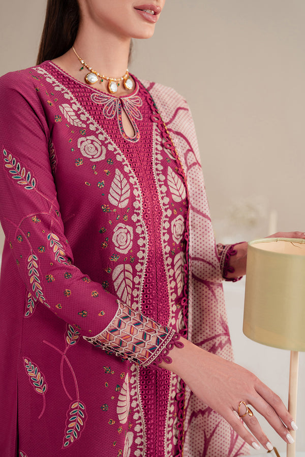 Jazmin | Iris Luxury Lawn 25 | IL'25-D05 M Magenta Lawn