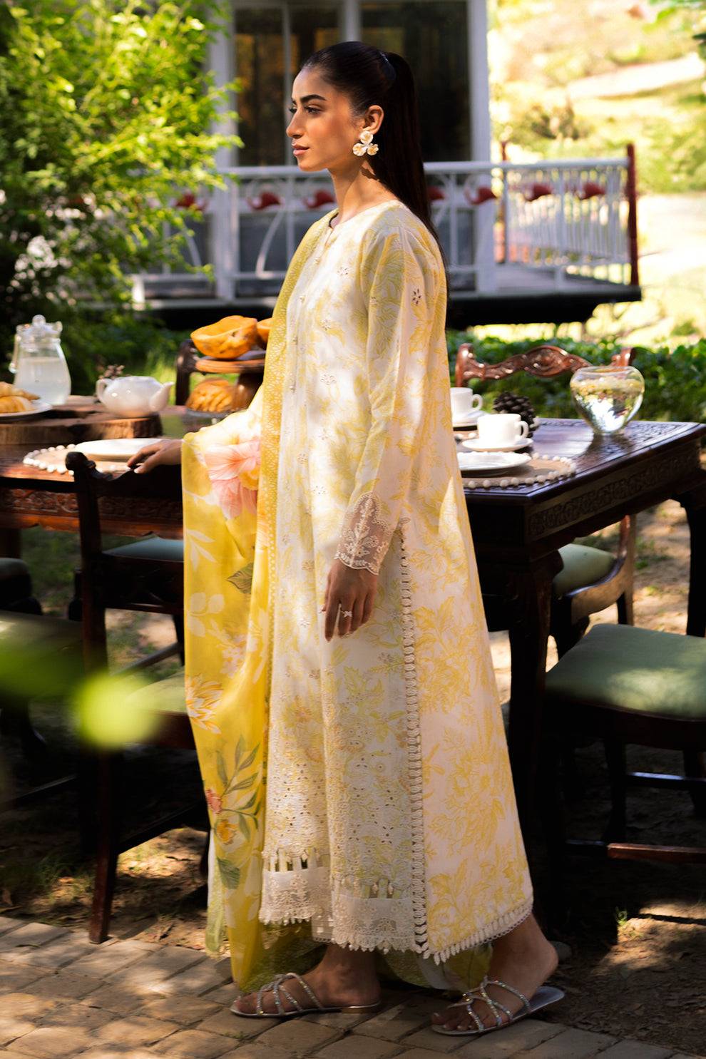 Neeshay | Summer Lines Printkari | SUNSPLASH - Pakistani Designer Dress - by Afrozeh | Type: Luxury - 100% Original at Saira Sultan