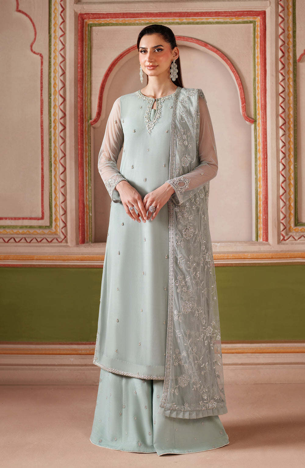 Zarif | Falesia Formals | UNST-HF-05 DINAAR - Pakistani Designer Dress - by Zarif - Type : Ladies Clothes - 100% Original at Saira Sultan
