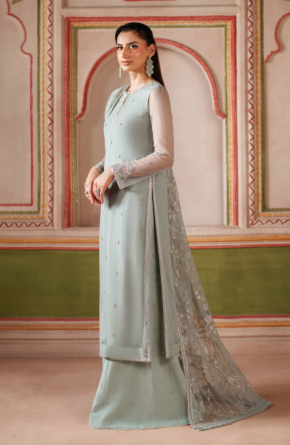 Zarif | Falesia Formals | UNST-HF-05 DINAAR - Pakistani Designer Dress - by Zarif - Type : Ladies Clothes - 100% Original at Saira Sultan