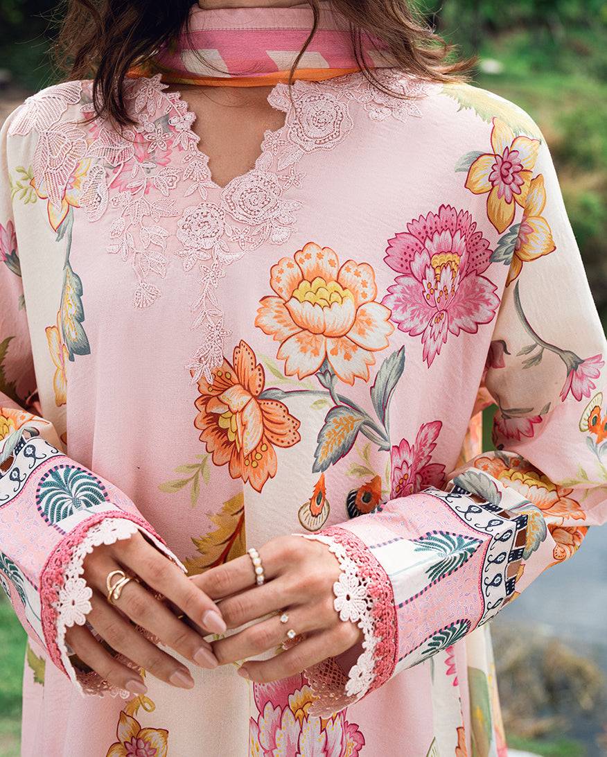Roheenaz | Garden Veal Printed Lawn 25 |Wildflower fluff - Pakistani Designer Dress - by Roheenaz | Type: Ladies Clothes - 100% Original at Saira Sultan
