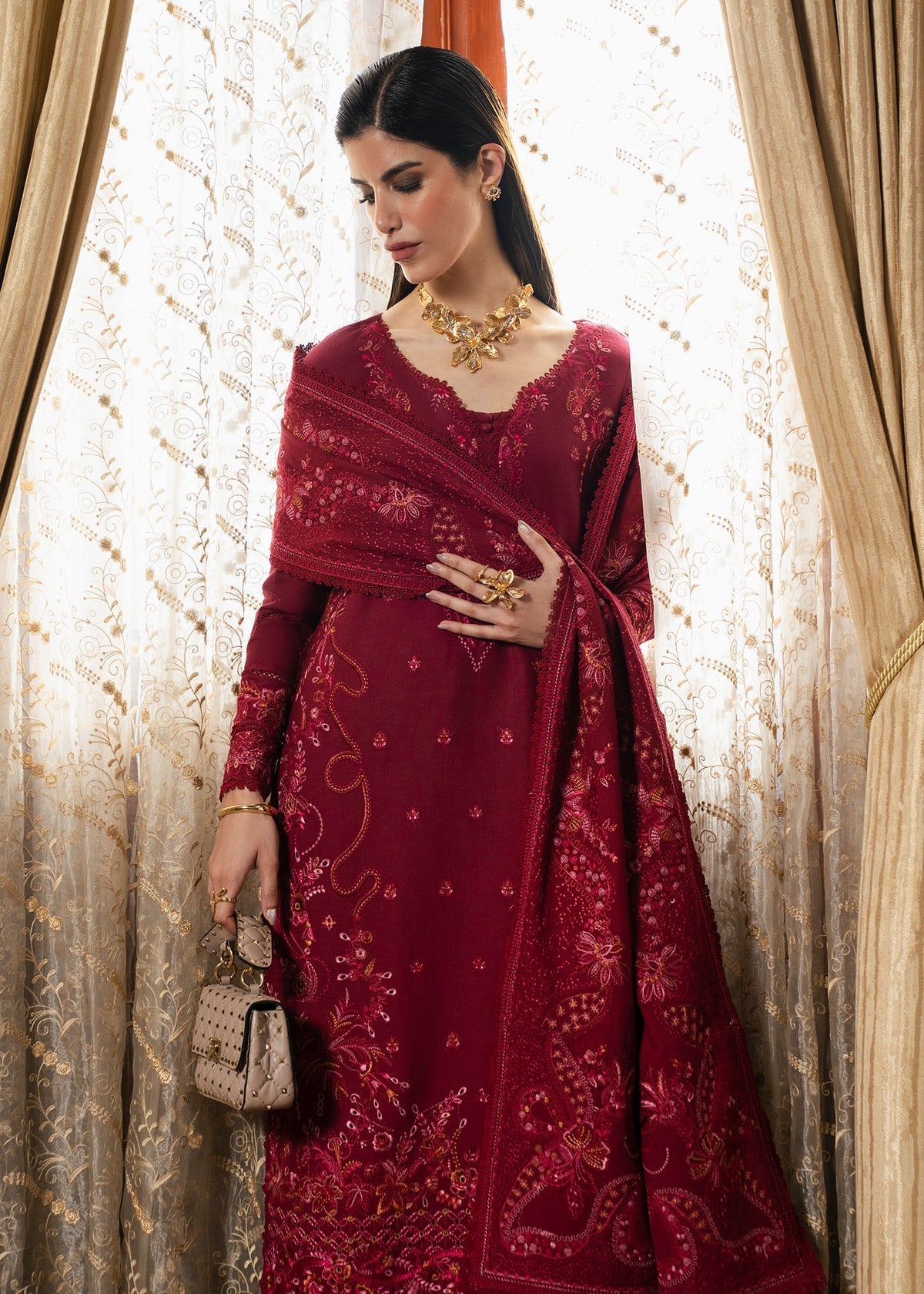 Kanwal Malik | Gulana Winter 25 | Gulerana by Kanwal Malik - Designer Dress - Type : Ladies Clothes - Available at Saira Sultan - 100% Original