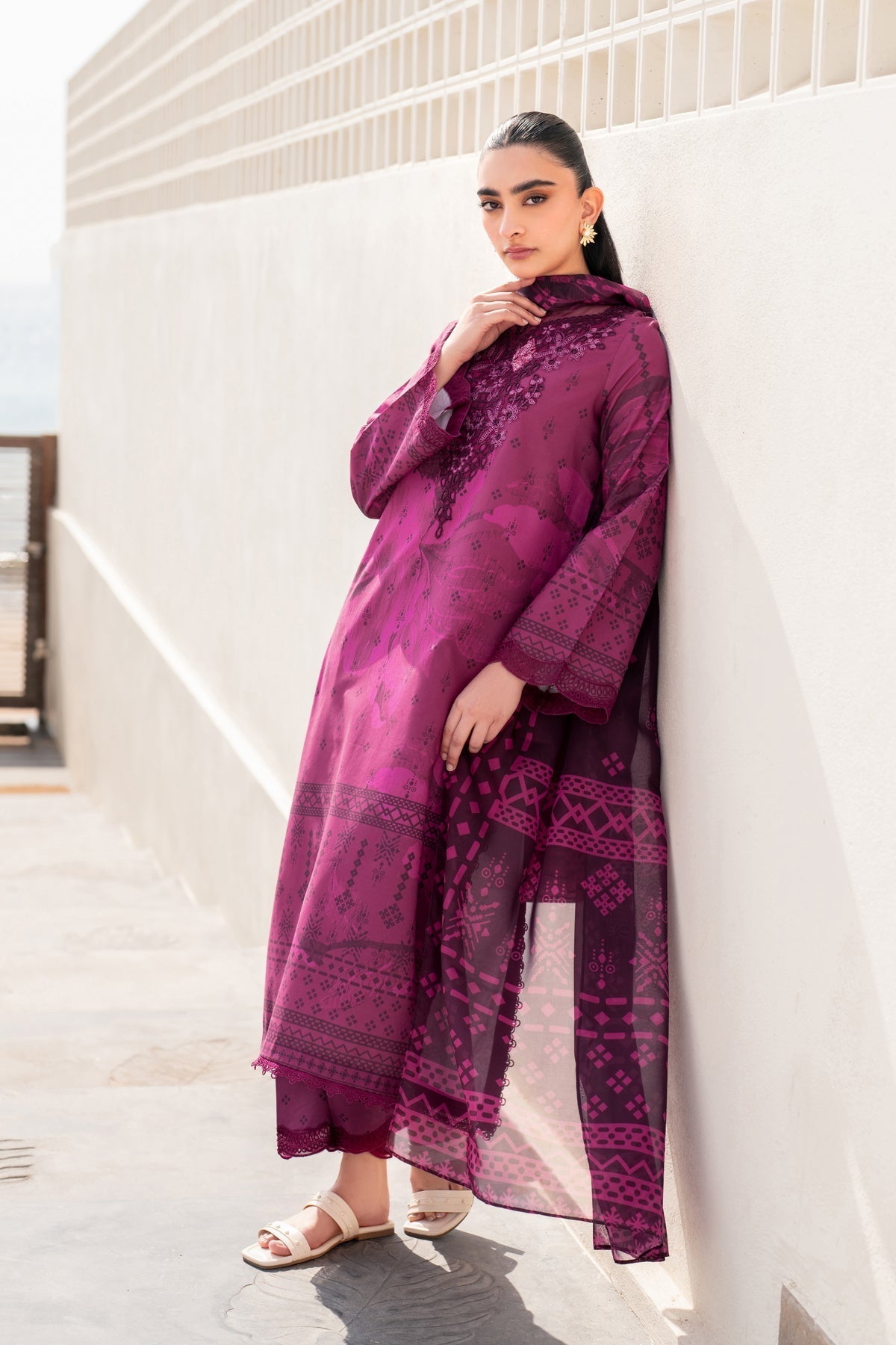 Xenia Formals | Summer Away 25 | BRICK-B XS Magenta Lawn