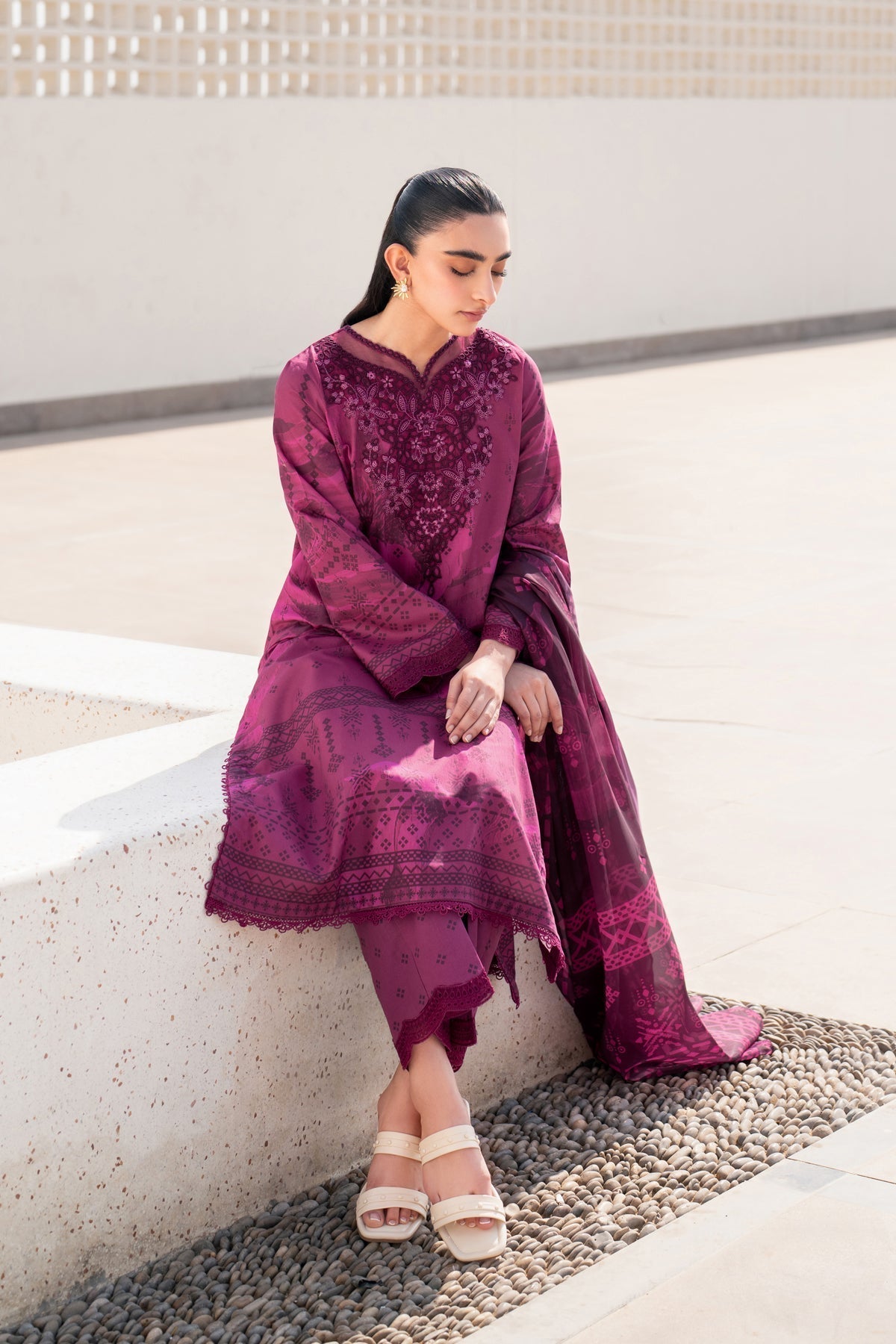 Xenia Formals | Summer Away 25 | BRICK-B Custom Size Magenta Lawn