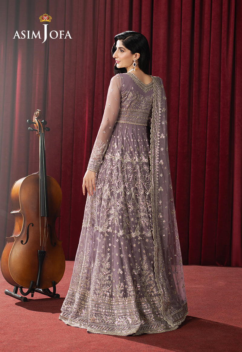 Asim Jofa | Premium Festive | AJPF-34 S Lilac Net