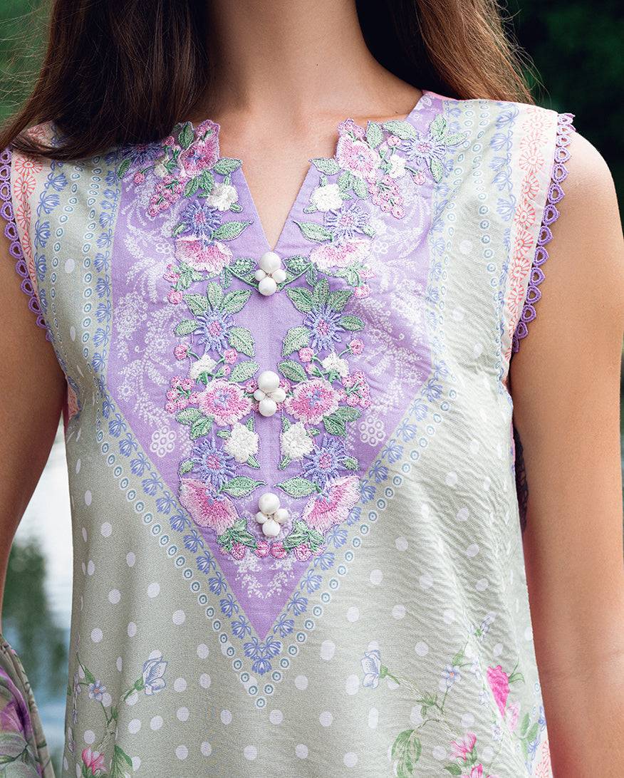 Roheenaz | Garden Veal Printed Lawn 25 | Tulip Sugar - Pakistani Designer Dress - by Roheenaz | Type: Ladies Clothes - 100% Original at Saira Sultan
