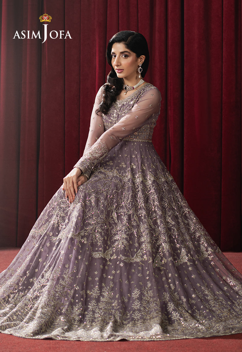 Asim Jofa | Premium Festive | AJPF-34 L Lilac Net