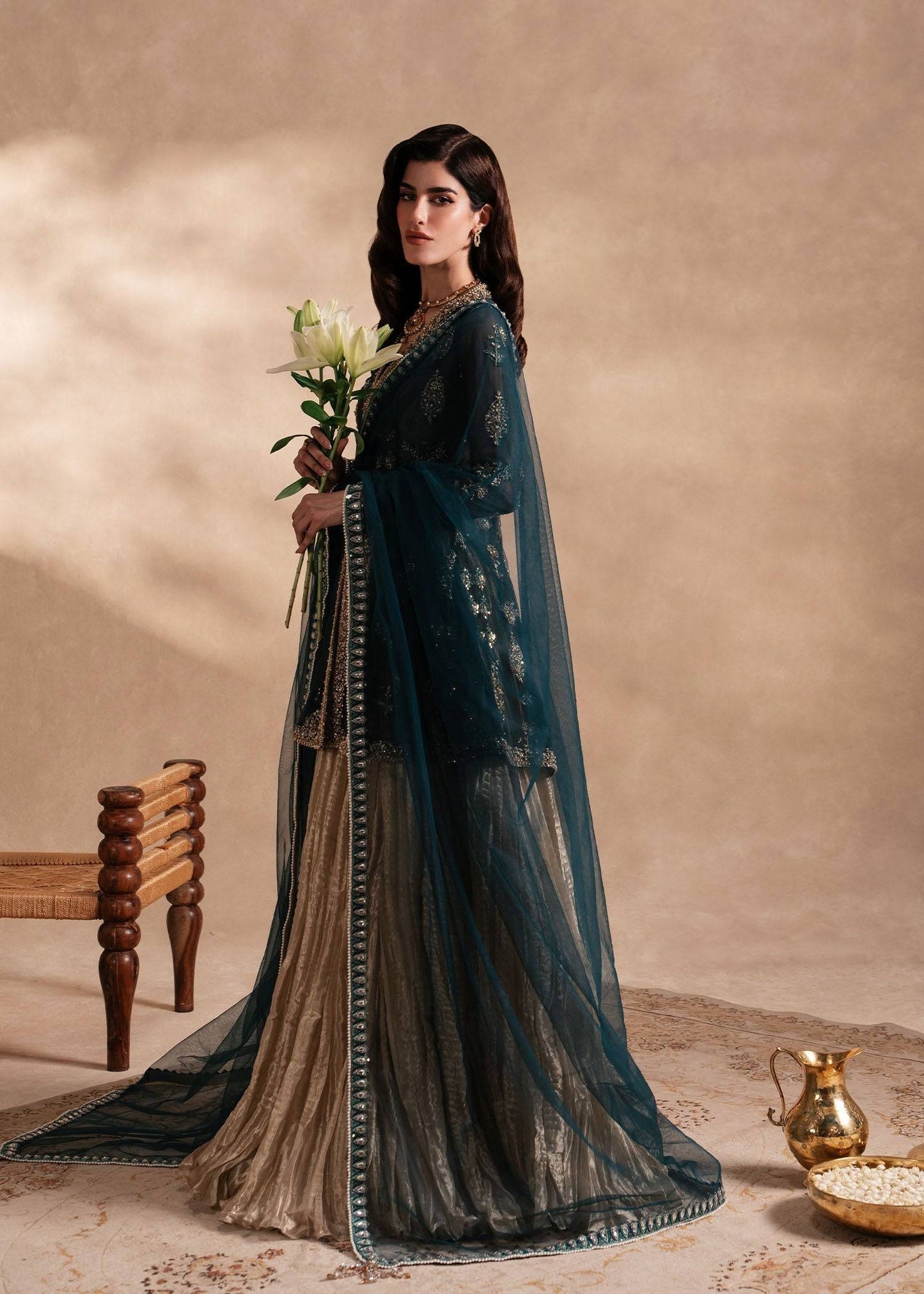 Sadaf Fawad Khan | Nafees Formals 25 | Nageenah - Pakistani Designer Dress - by Sadaf Fawad Khan | Type: Ladies Clothes - 100% Original at Saira Sultan