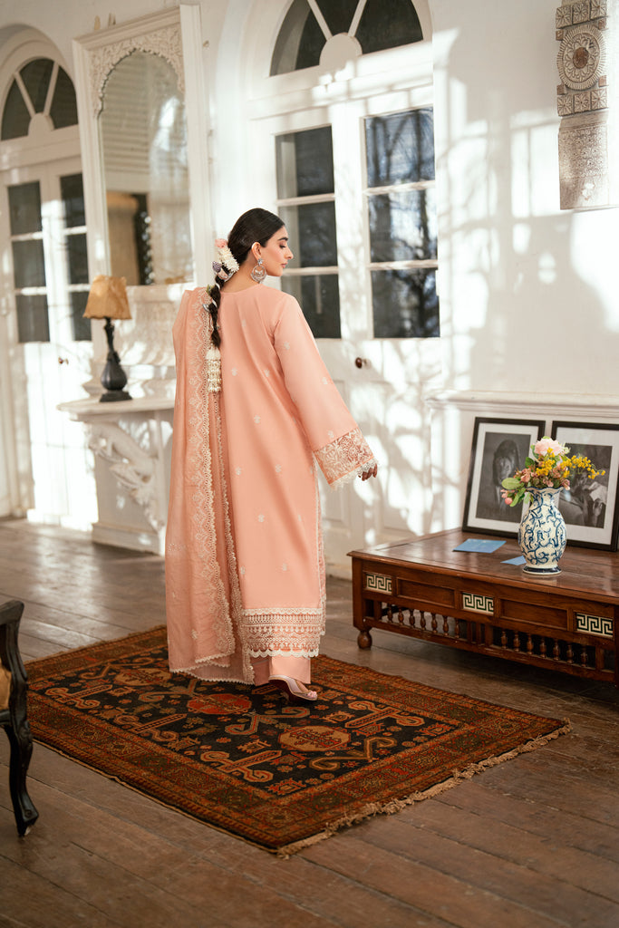 Florent | Eid Edits Luxury Lawn | FEE-10 S Peach Pink Lawn