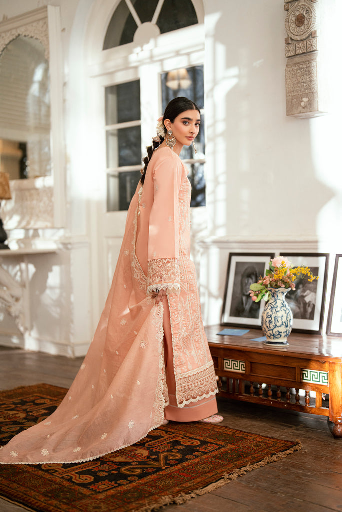 Florent | Eid Edits Luxury Lawn | FEE-10 XL Peach Pink Lawn