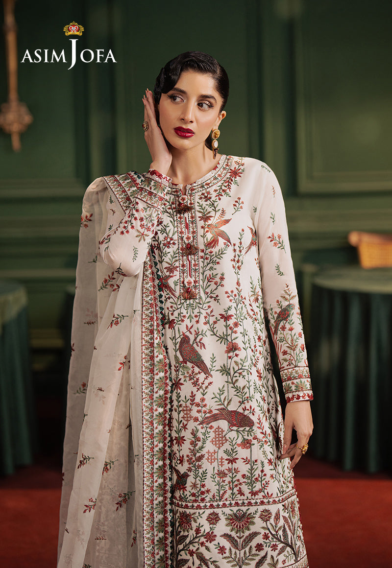 Asim Jofa | Premium Festive | AJPF-30 L Off White Cotton Net