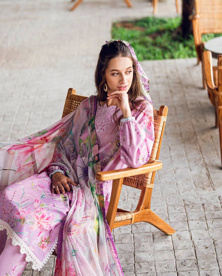 Roheenaz | Garden Veal Printed Lawn 25 | Rosey Daze - Pakistani Designer Dress - by Roheenaz | Type: Ladies Clothes - 100% Original at Saira Sultan