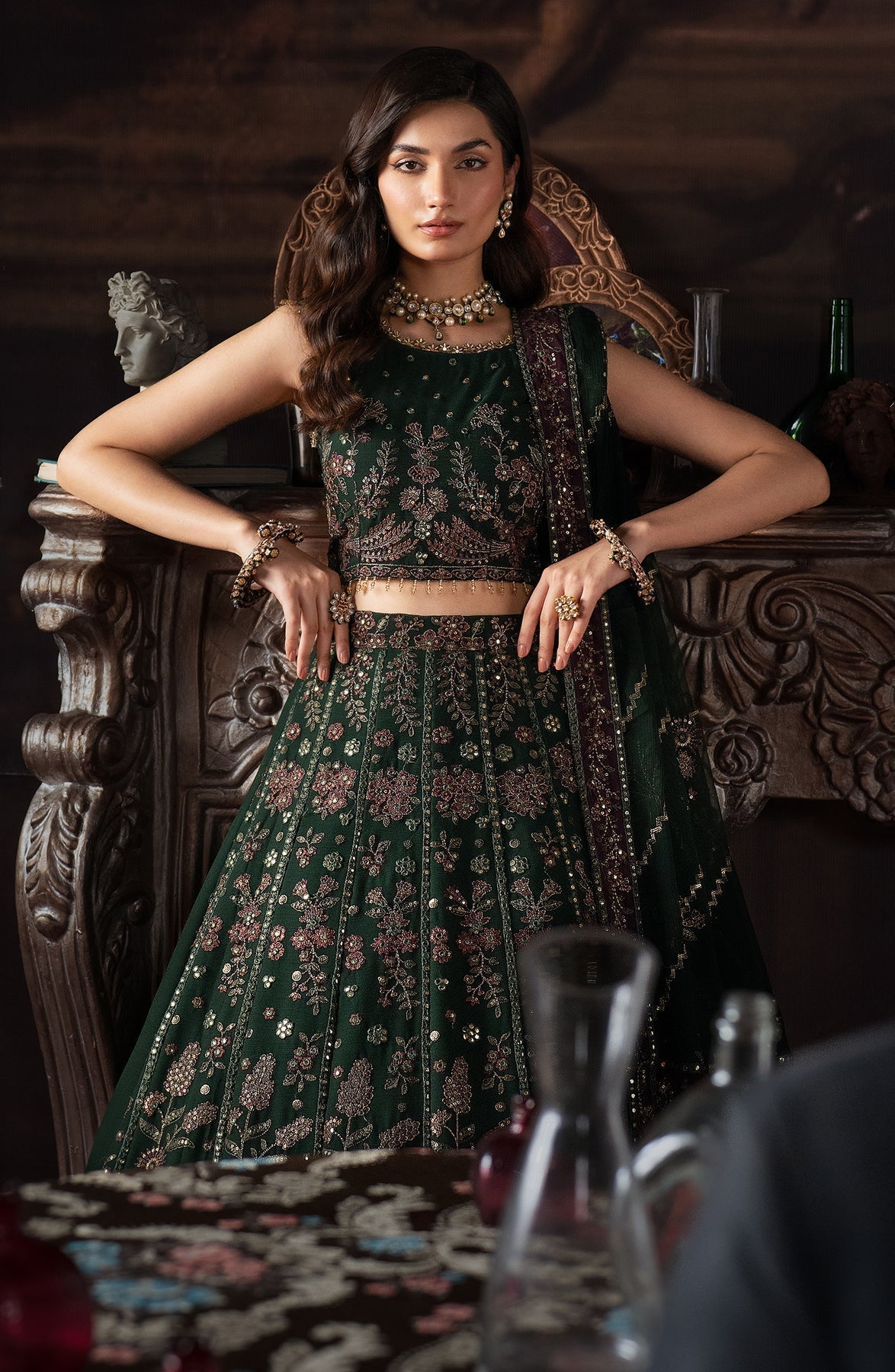Zarif | Rouge Formals | ZRW 01 ELIZABETH - Pakistani Designer Dress - by Zarif | Type: Formal - 100% Original at Saira Sultan