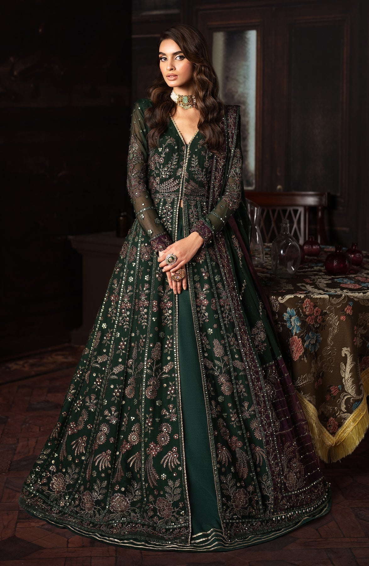 Zarif | Rouge Formals | ZRW 01 ELIZABETH - Pakistani Designer Dress - by Zarif | Type: Formal - 100% Original at Saira Sultan