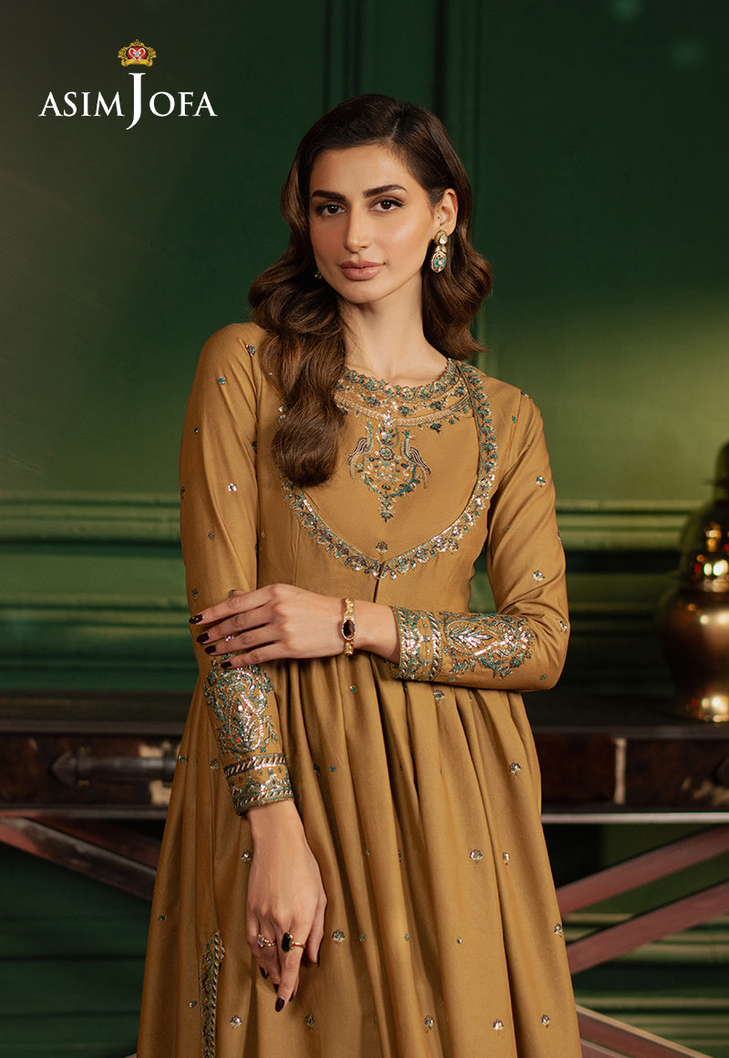 Asim Jofa | Premium Festive | AJPF-20 M Mustard Boski Silk