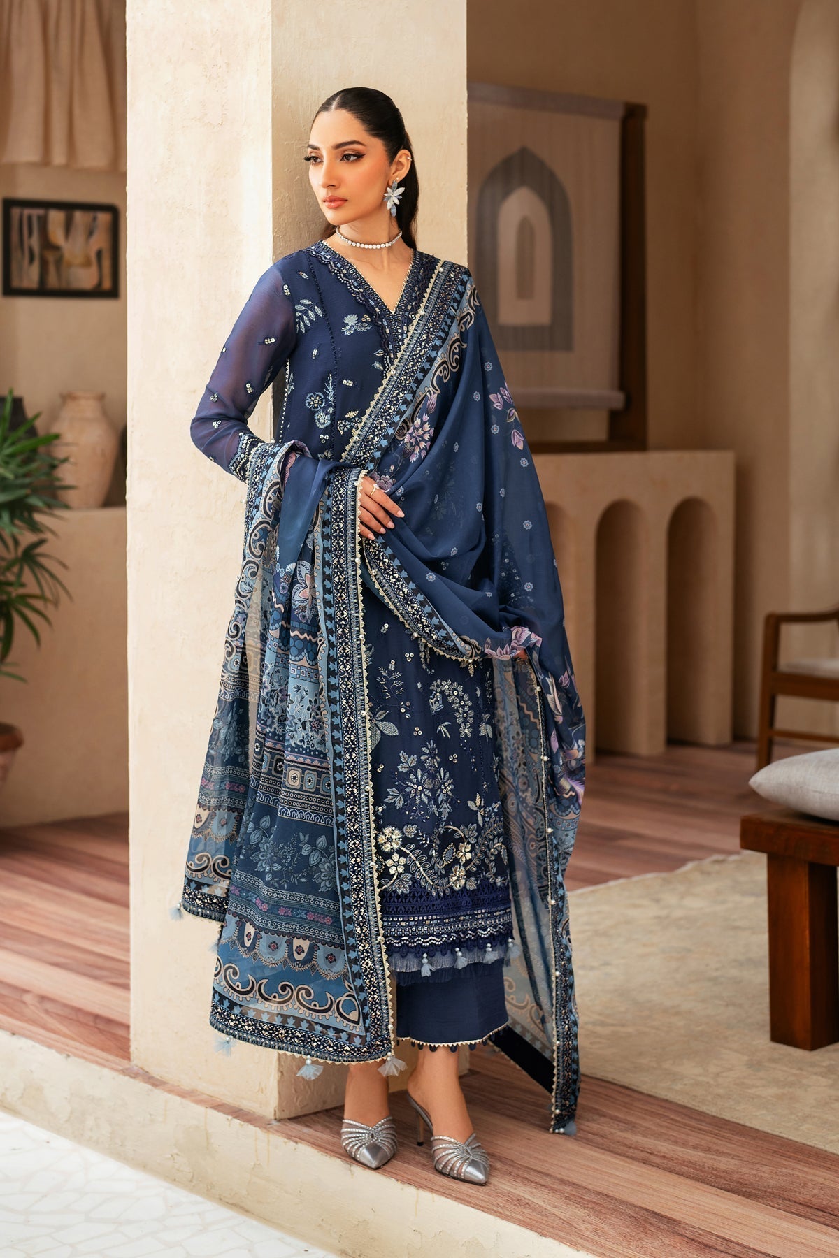 Xenia Formals | Niran Formals | VERENA XS Navy Chiffon
