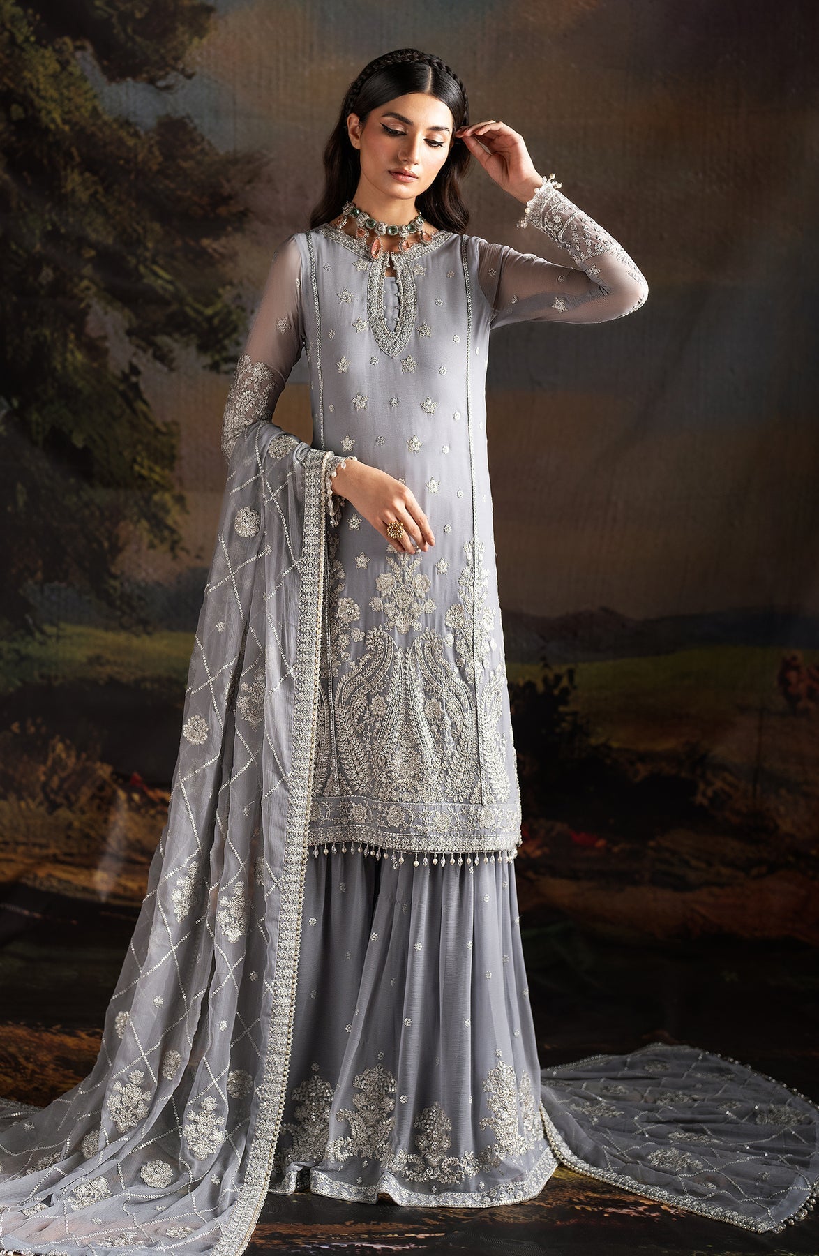 Zarif | Rouge Formals | ZRW 03 ADELINE - Pakistani Designer Dress - by Zarif | Type: Formal - 100% Original at Saira Sultan