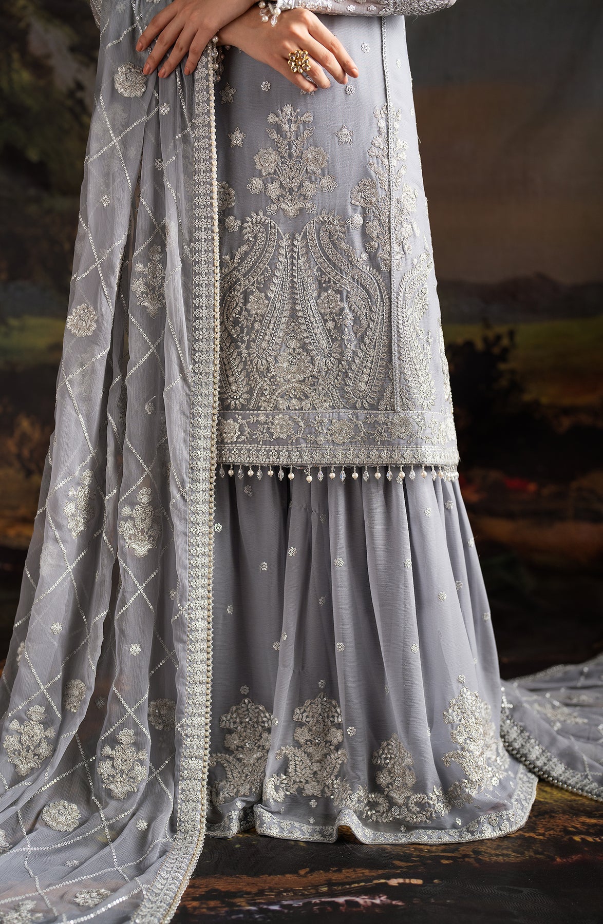 Zarif | Rouge Formals | ZRW 03 ADELINE - Pakistani Designer Dress - by Zarif | Type: Formal - 100% Original at Saira Sultan