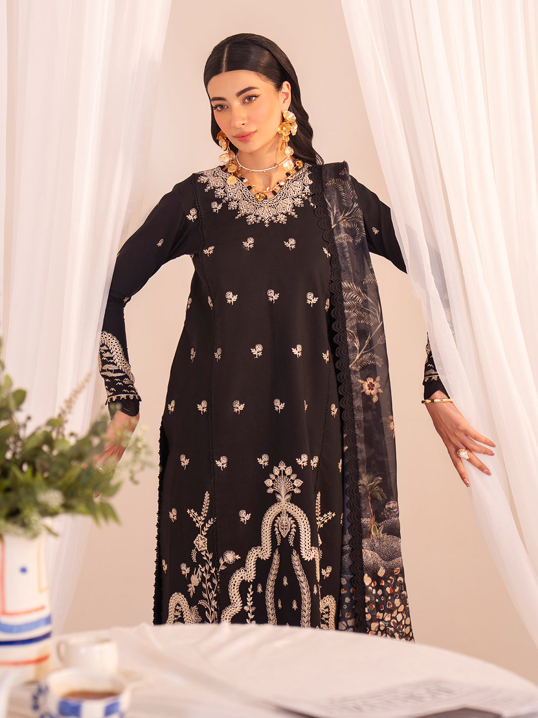 Faiza Faisal | Celine Eid 25 | ADELE L Black Lawn