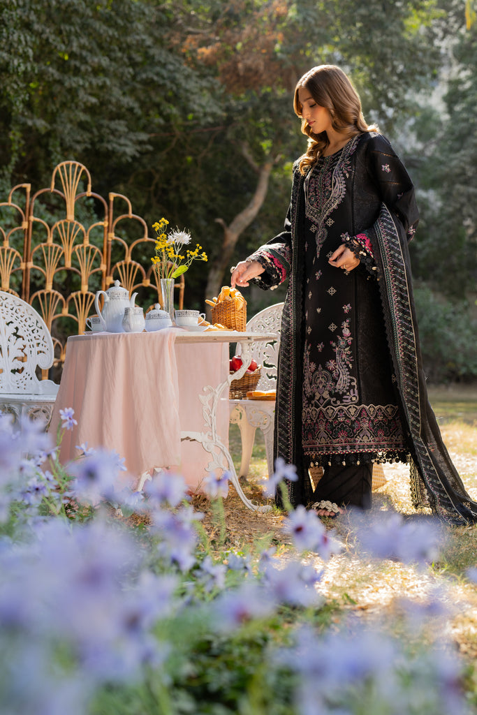 Florent | Chikankari Eid 25 | FLC- 6A S Black Lawn