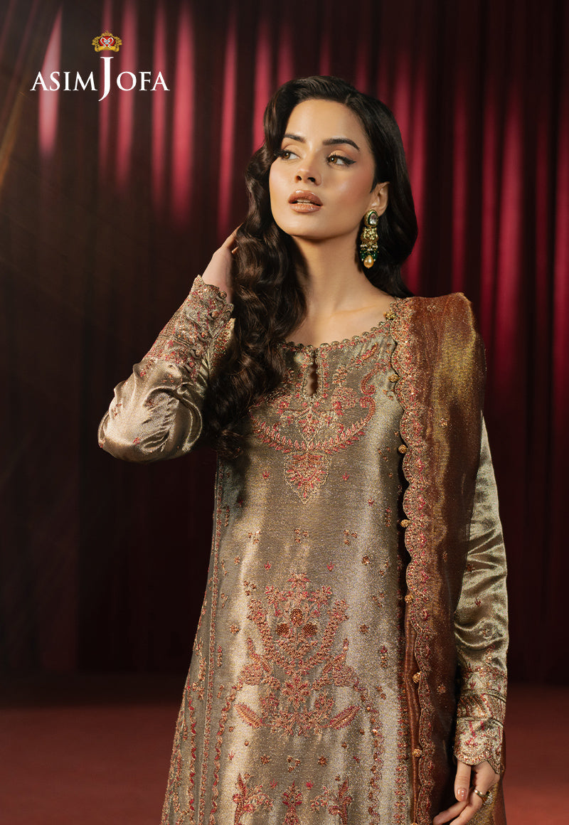 Asim Jofa | Premium Festive | AJPF-16 XL Silver Zari Tissue