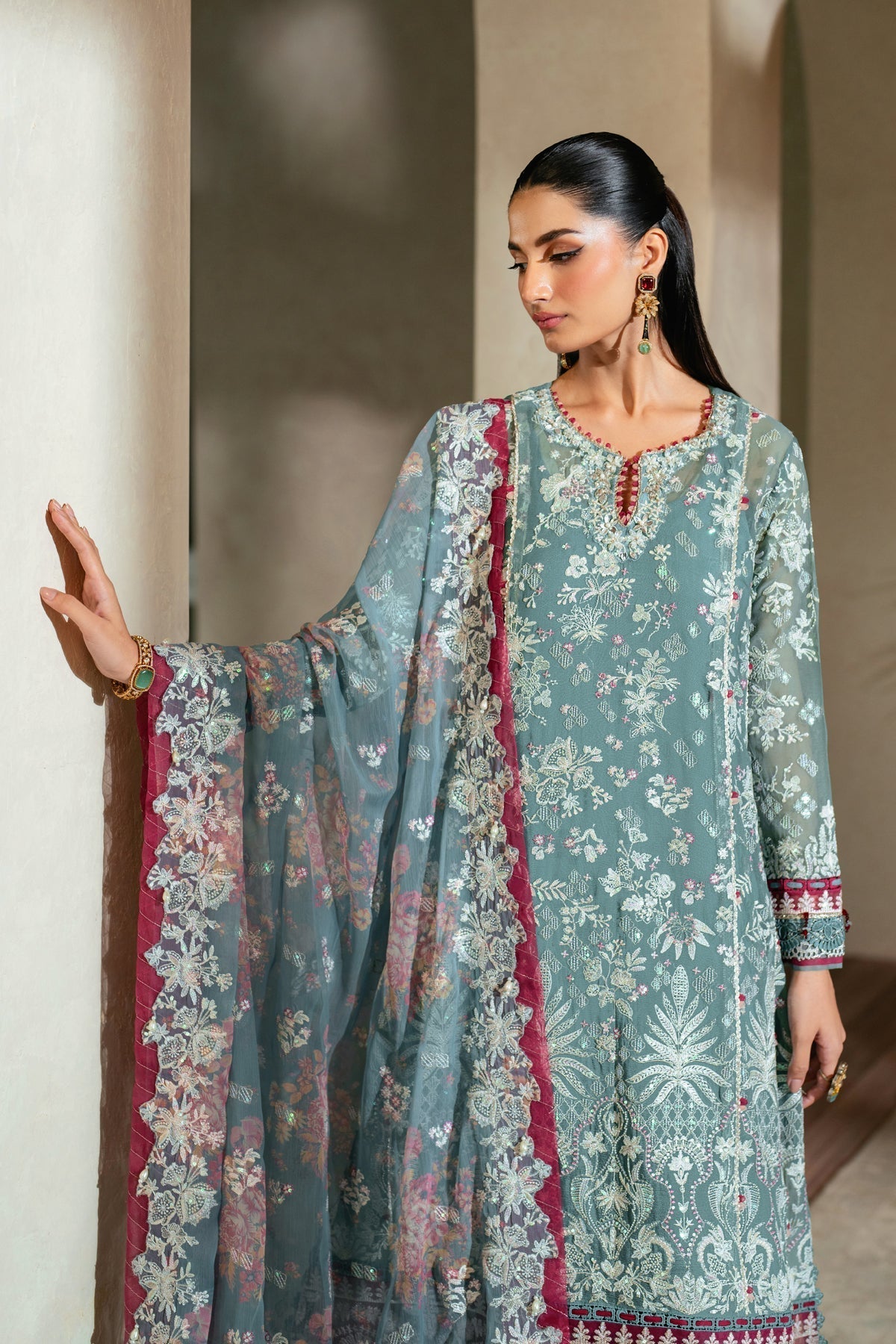 Xenia Formals | Niran Formals | ELYSIA XL Pastel Blue Chiffon