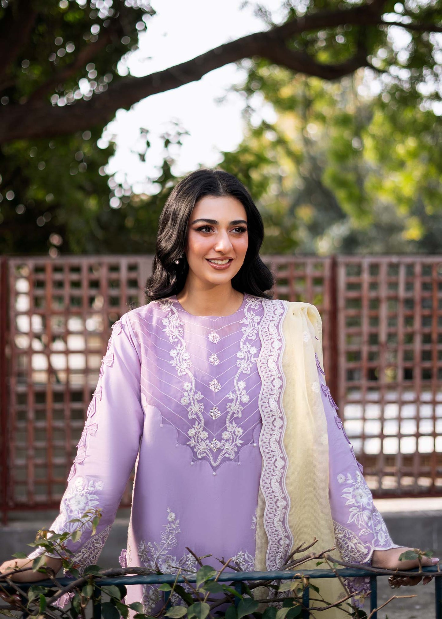Fozia Khalid | Blossom Festive Lawn 25 | Iris XL Lilac Lawn