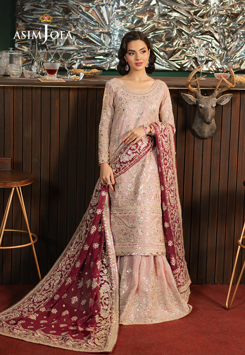 Asim Jofa | Premium Festive | AJPF-40 L Pink Chiffon