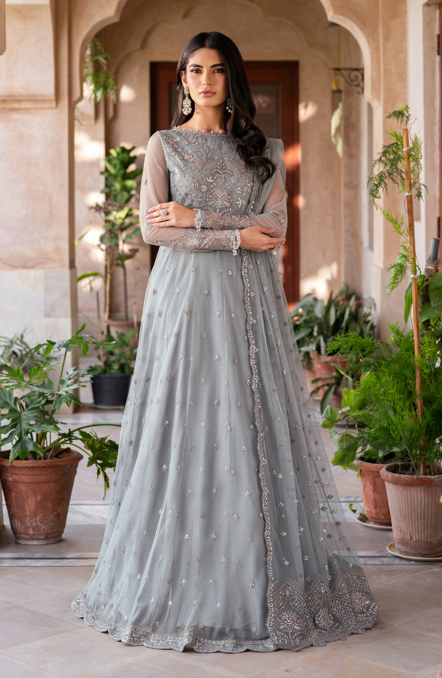 Zarif | Sahiba Formals | UNST-SBA-04 YASMIN - Pakistani Designer Dress - by Zarif - Type : Ladies Clothes - 100% Original at Saira Sultan