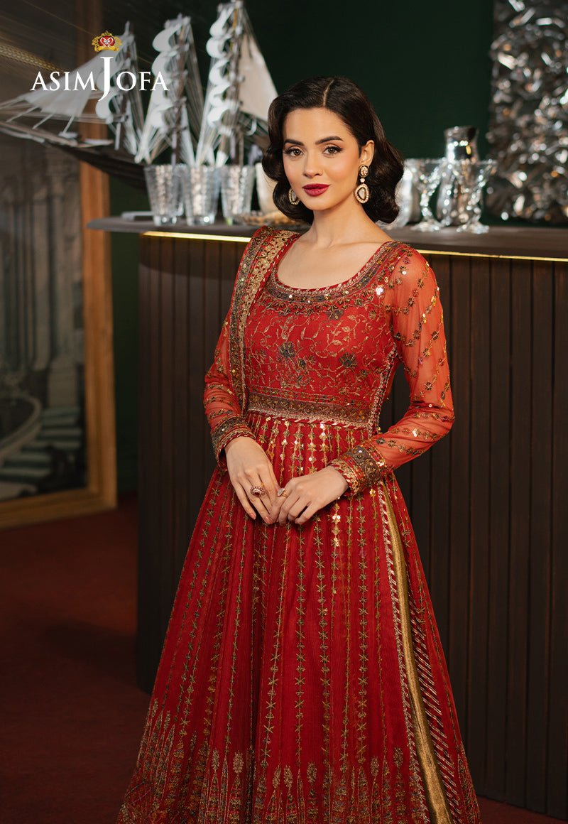 Asim Jofa | Premium Festive | AJPF-32 XL Rust Net