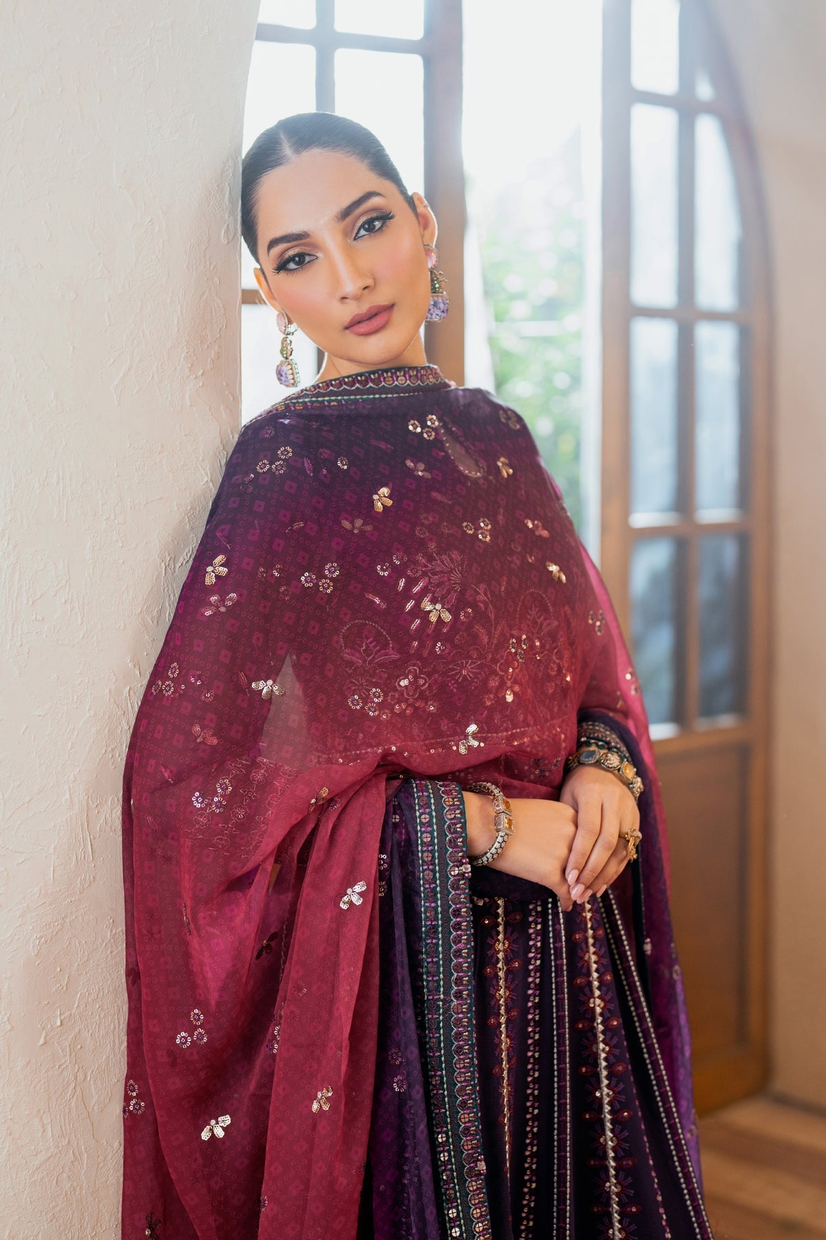 Xenia Formals | Niran Formals | SOURATI M Dark Purple Gown